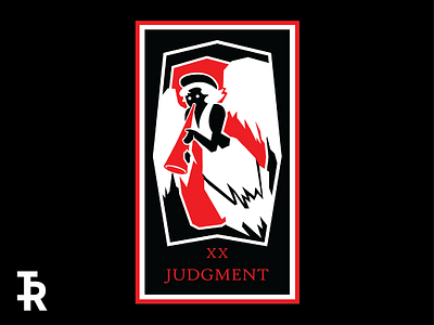 XX - Judgment art card creative design digital art geometic illustration tarot card
