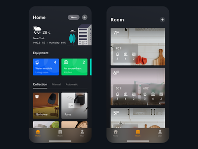smart home app design icon illustration ui