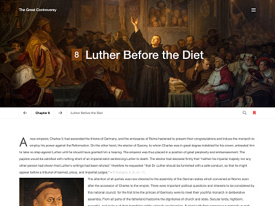History website book clean concept experiment history luther
