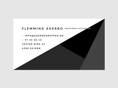 Experimental Business Card - Agerbo business business card card
