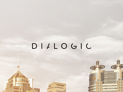Experimental logo - Dialogic company concept consulting dialogic logo