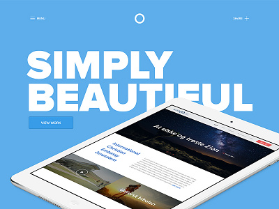 Simply Beautiful concept design website