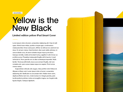 Yellow Is The New Black - Smart Cover