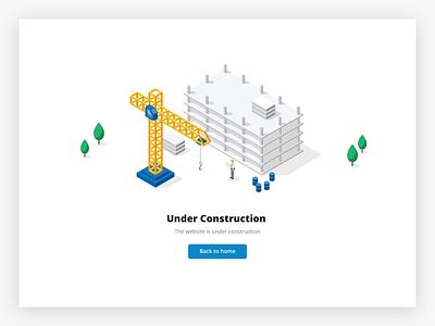 Under Construction design illustration ui vector web
