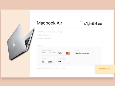 DailyUI Challenge! #002 - CREDIT CARD CHECKOUT apple dailyui dailyui 002 ui