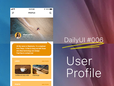 DailyUI Challenge! #005 - APP ICON app dailyui profile profile design ui