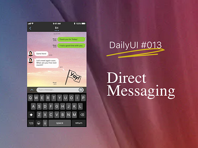 DailyUI Challenge! #013 - DIRECT MESSAGING