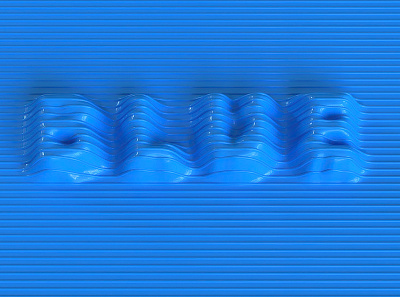 BLUE 3d art art design india typography ui ux web