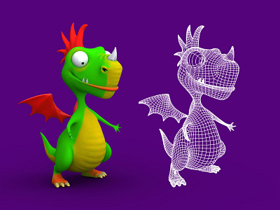 Cartoon Dragon 3d 3d art art character creative creature creaturedesign creatures design digital sculpt zbrush