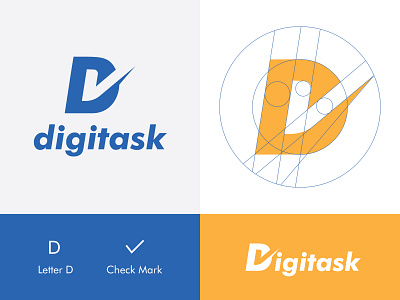 digitask gangm.a branding design elegant flat graphic design logo minimal modern startup technology