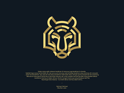tiger gangm.a animal art branding design flat graphic design icon logo minimal tiger vector