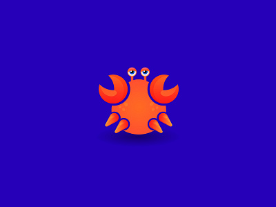 Crab cartoon crab design flat flat design full color icon illustration sunday vector