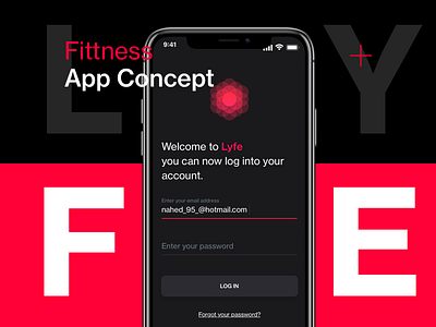 L Y F E app fitness gym app mobile app desgin