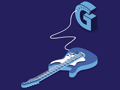 GUITAR behance dribbble electricguitar font guitar hellodribbble illustration illustrator instrument music type typography