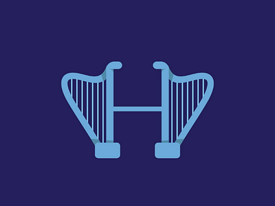 HARP behance dribbble font hapr hellodribbble illustration instrument letter music type typography