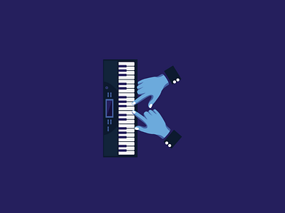 KEYBOARD 36daysoftype behance dribbble hand illustration keyboard music piano typography