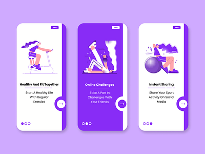 Sport App UI Concept app branding design dribble graphic design illustration mobile ui uiux