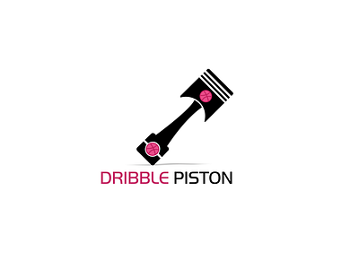 Dribble Piston app basketball design dribble dribbleartist engine engineer engineering engineers graphic icon illustration logo mech mecha mechanic mechanical piston pistons vector