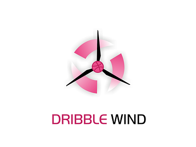 DRIBBLE WIND air basketball design dribble dribbleartist energy energy bar fan graphic icon illustration logo play today vector wind wind energy wind power windmill windmills
