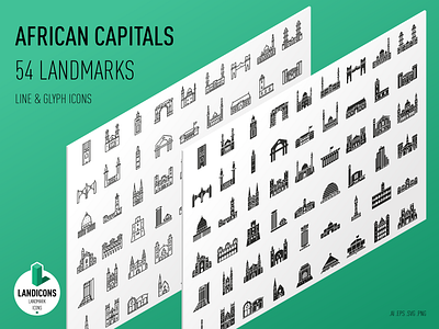 African Capitals - 54 Landmark Icons
