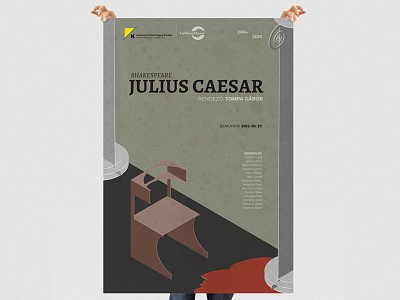 Julius Caesar Poster caesar illustration isometric poster shakespeare theatre