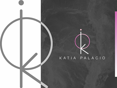 Logo Katia Palacio branding design icon illustration logo minimal monochrom vector