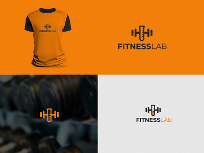 fitnesslab abstract logo branding fitness logo logo logodesign vector