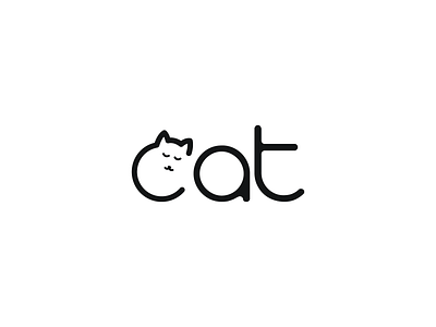 CatLogo1 abstract logo branding catlogo icon illustration lettermark logo logodesign negative space logo typography vector wordmark