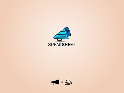 SpeakSheets abstract logo branding design logo logodesign logotype paper