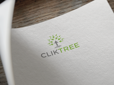 ClickTree abstract logo branding company logo design illustration logo logodesign logotype vector