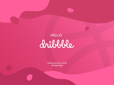 Hello Dribbble dribbble dribbleinvite thankyou