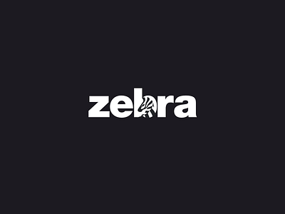 zebra abstract logo blackandwhite blackletter branding company logo dribbble graphic lettermark logo negative space logo typography vector wordmark zebra