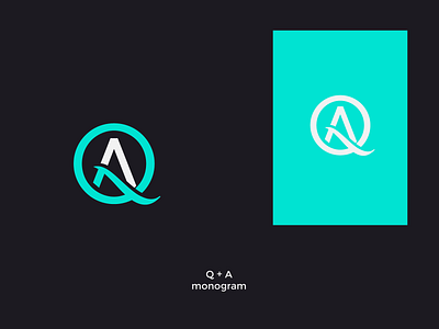 QA Monogram abstract logo branding dribbble illustrator lettermark logo logodesign logotype monogram logo typography vector wordmark