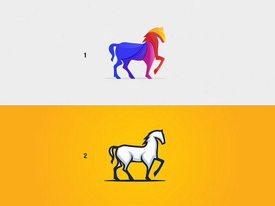 colorful horse colorful design design dribbble graphic design horse logo illustration illustration art logo logodesign vector
