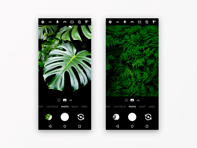 Android Camera I android black camera camera app interface design material design materialdesign samsung galaxy s10 ui uidesign