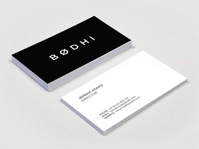 Bodhi branding business card graphic design idenity minimal