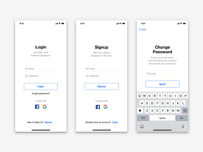 Daily UI #001 - Login daily ui daily ui 001 login signup