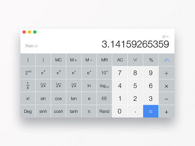 Daily UI #004 - Calculator