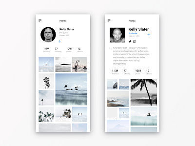 Daily UI 006 - Profile II app design daily 100 challenge daily ui 006 dailyui modern ui uidesign user interface design