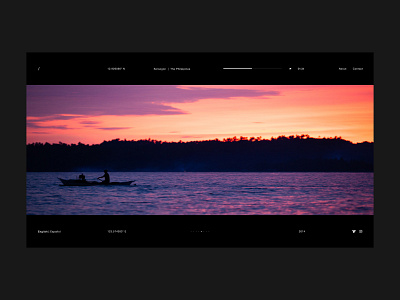 Photography Website Concept IV black grid layout photography the philippines web
