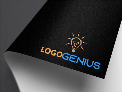 LOGO GENIUS art brand branding graphic design logo logo designer logo type unique logo vector