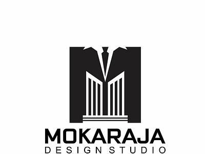 Mokaraja Design Studio architecture logo art branding design studio interior design logo minimalist negative space unique logo vector