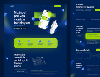 Online banking website and app Ui 3d banking branding design desktop finance imagination inspiration typography ui