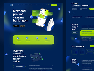 Online banking website and app Ui 3d banking branding design desktop finance imagination inspiration typography ui