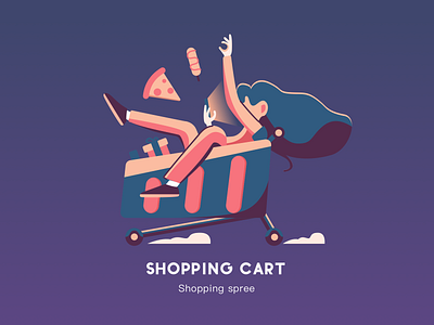 Shopping cart illustration illustration 插图