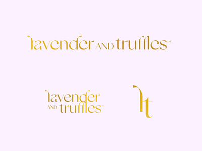 Lavender and Truffles Logos Variations branding design graphic graphic design identity logo