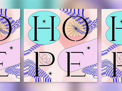 HOPE design graphic graphic design hope illustration social type typeface typography