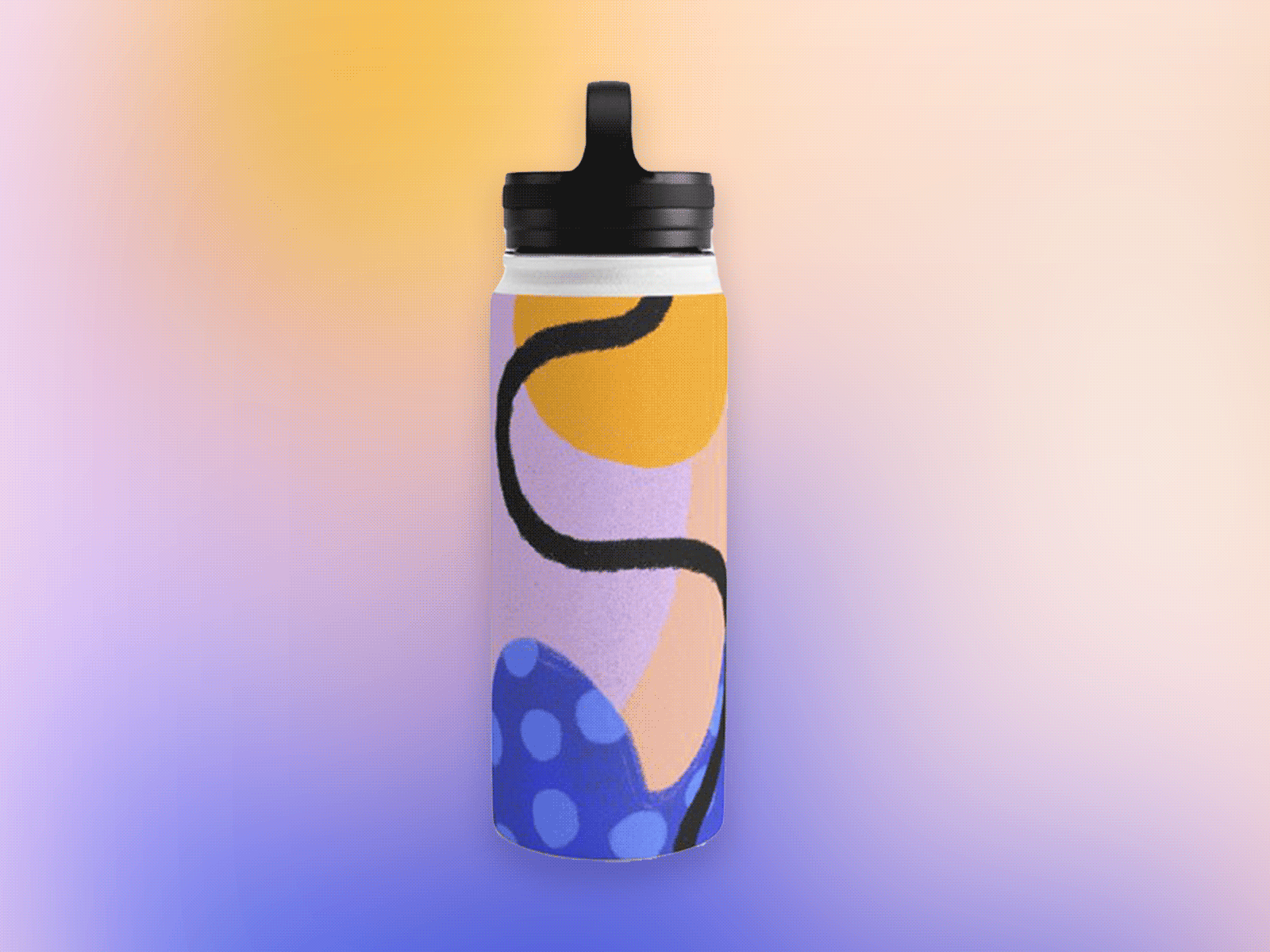 Desert Abstract Water Bottle