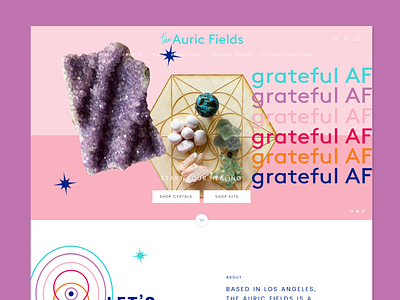 The Auric Field Website auras chakras crystals design ecommerce graphic graphic design healing shop shopify shopify store the auric fields ui ux web web design website