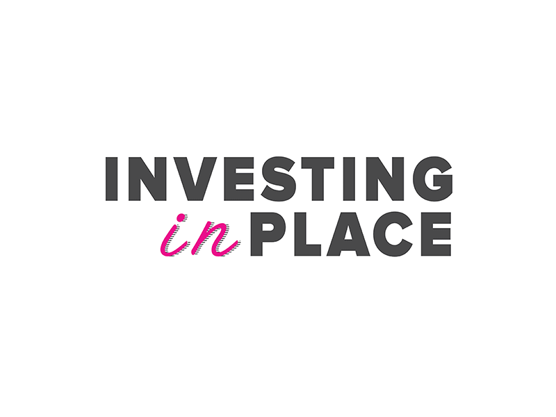 Investing in Place Logo branding color design environment graphic investing in place logo non profit policy public health social equity transportation